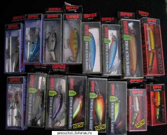 vand cateva voblere rapala (noi cutie) vand cateva voblere -xs4 stick bait 11.4 12.7 grame :-rapala