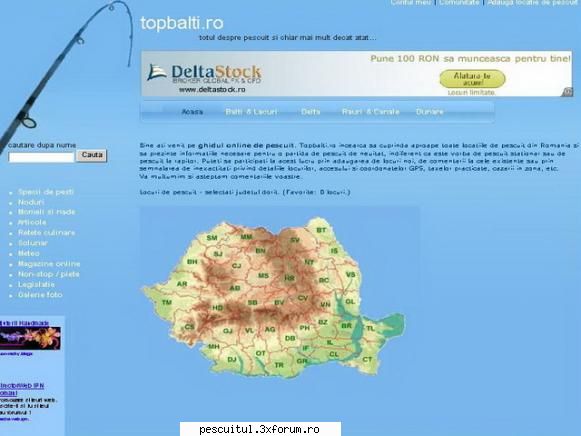 aici gasiti multe locatii de pescuit
  locuri bune de pescuit