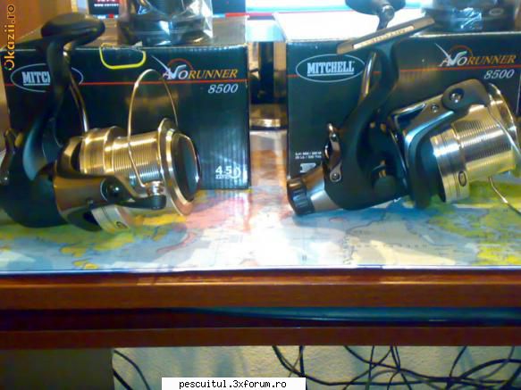 2 Mulinete Avorunner 8500 Mitchell - Vandut ,se poate inchide - BAZAR PESCAR - VANZARI , CUMPARARI