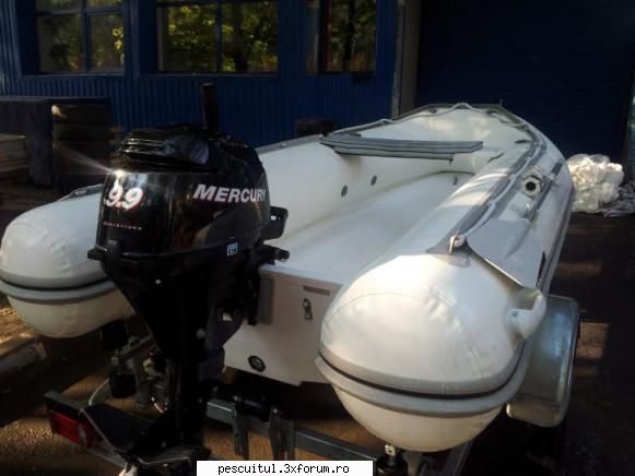 Barca si motor - Barca pneumatica semi-rigida (RIB), dotata in - BAZAR PESCAR - VANZARI , CUMPARARI