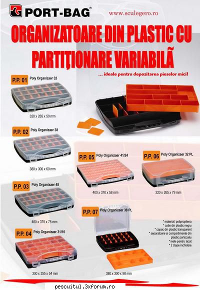 Cutii organizatoare pentru momeli, genti,cutii de scule - Containere depo - BAZAR PESCAR - VANZARI , CUMPARARI