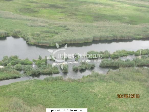 Delta Dunarii inundata-fotografii aeriene - Sulina deversor - PESCUIT LA DUNARE SI IN DELTA DUNARII
