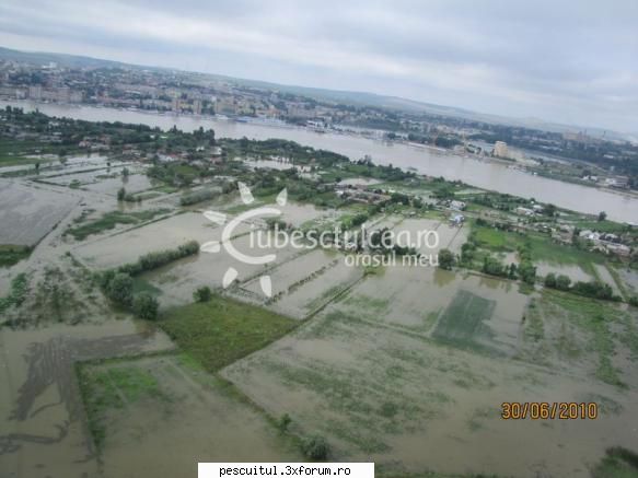 Delta Dunarii inundata-fotografii aeriene - Tudor Vladimirescu - PESCUIT LA DUNARE SI IN DELTA DUNARII