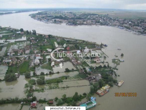 Delta Dunarii inundata-fotografii aeriene - Tudor Vladimirescu - PESCUIT LA DUNARE SI IN DELTA DUNARII