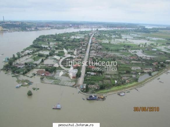 Delta Dunarii inundata-fotografii aeriene - Tudor Vladimirescu - PESCUIT LA DUNARE SI IN DELTA DUNARII