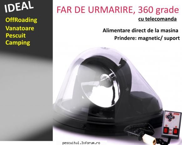 Far urmarire cu telecomanda pentru pescuit, vanatoare, camping - doriangrigore - BAZAR PESCAR - VANZARI , CUMPARARI