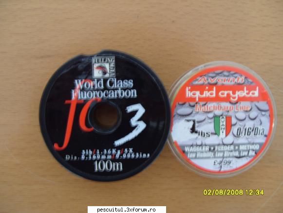 Fluorocarbon - Scuze am uitat sa vin si cu exemple-World Class - ECHIPAMENTE SI ACCESORII PENTRU CRAP