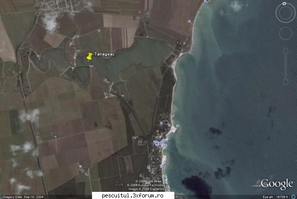 HARTA CONSTANTA - Judetul Constanta - Lacul Tatlageac O - HARTI - RUTIERE , JUDETE , ORASE , LOCURI DE PESCUIT