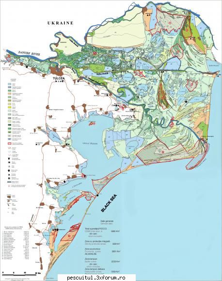 HARTA DELTA DUNARII - am gasit eu ceva bun si de aici - HARTI - RUTIERE , JUDETE , ORASE , LOCURI DE PESCUIT