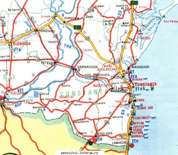 HARTA LITORAL MAREA NEAGRA - Mamaia, Constanta , Neptun, Mangalia... - pescarul - HARTI - RUTIERE , JUDETE , ORASE , LOCURI DE PESCUIT