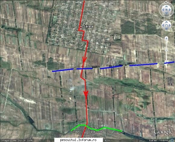 Pescar Hoinar - Dabuleni , August - Cu albastru sunt canale cu dale, cu verde e un - CALATORII SI INTALNIRI
