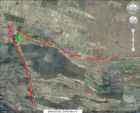Pescar Hoinar - Dabuleni , August - La vreo 4 km de la iesirea din Ianca se face un - CALATORII SI INTALNIRI