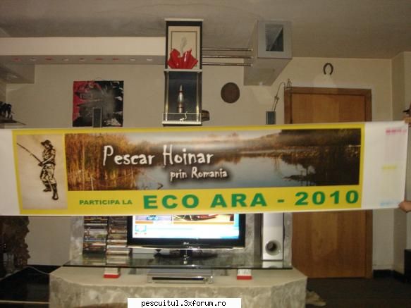 Pescari Hoinari .... la EcoAra 2010 - Avem banner !!! 2,4 x 0,6 m - PESCUIT LA DUNARE SI IN DELTA DUNARII