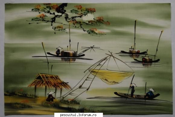 Pescuitul in arta ! - Pescuitul in Vietnam...(uitati-va la palariile - DISCUTII DIVERSE DESPRE PESCUIT