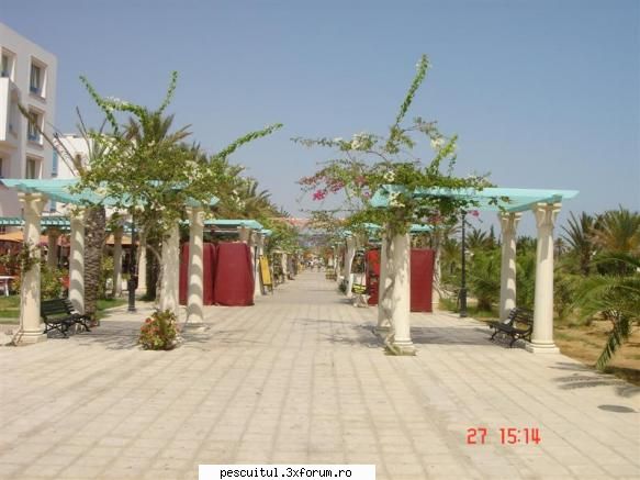 Poze Tunisia ! - Aleea de promenada a portului Hammamet ! O - POZELE MELE - PESCUIT