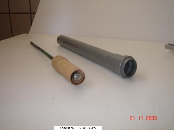 Suport pentru lanseta la pescuitul pe rauri - Partea filetata a piesei metalice - ATELIER - HOME MADE , BRICO