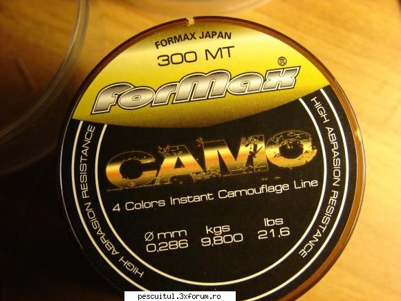 vand fir pt. spin - Am o rola de fir ForMax CAMO (japan) 300ml - BAZAR PESCAR - VANZARI , CUMPARARI